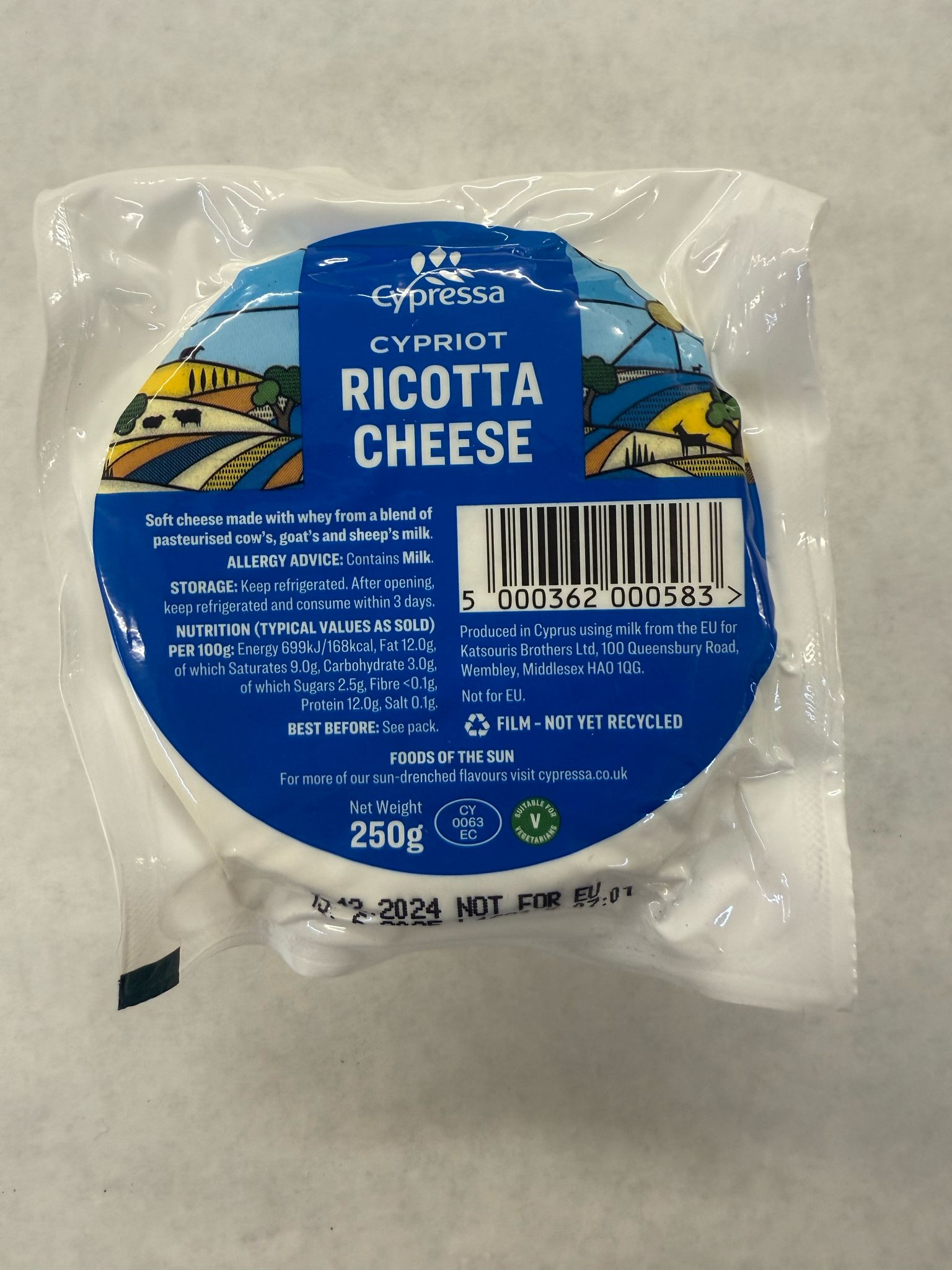 WhatsApp Image 2025-03-26 at 22.44.31 CP Ricotta Cheese (250gr) - Image 1