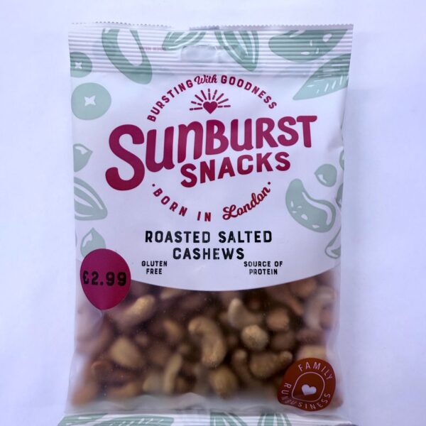 SUNBURST SNACKS-ROASTED SALTED CASHEWS