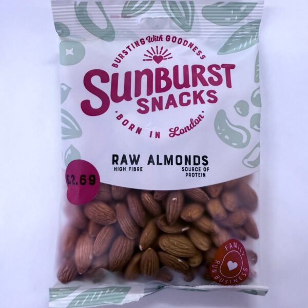 SUNBURST SNACKS-RAW ALMONDS