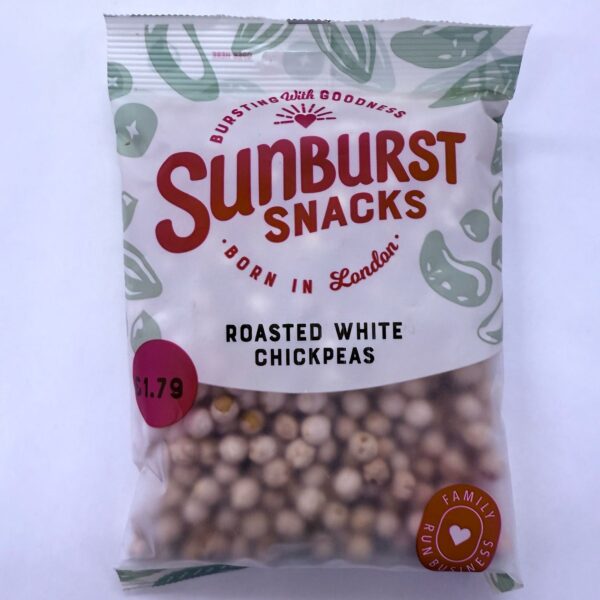 SUNBURST SNACKS-ROASTED WHITE CHICKPEAS