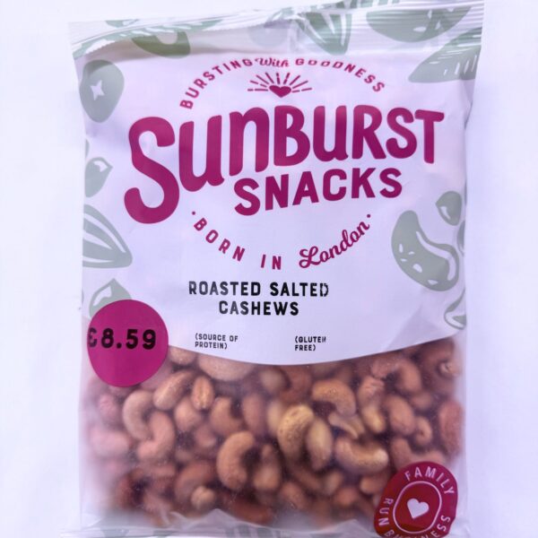 SUNBURST SNACKS-ROASTED SALTED CASHEWS