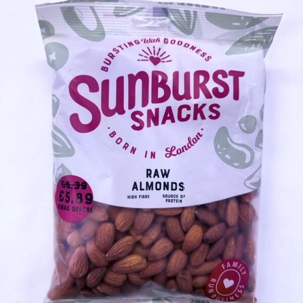 SUNBURST SNACKS-RAW ALMONDS
