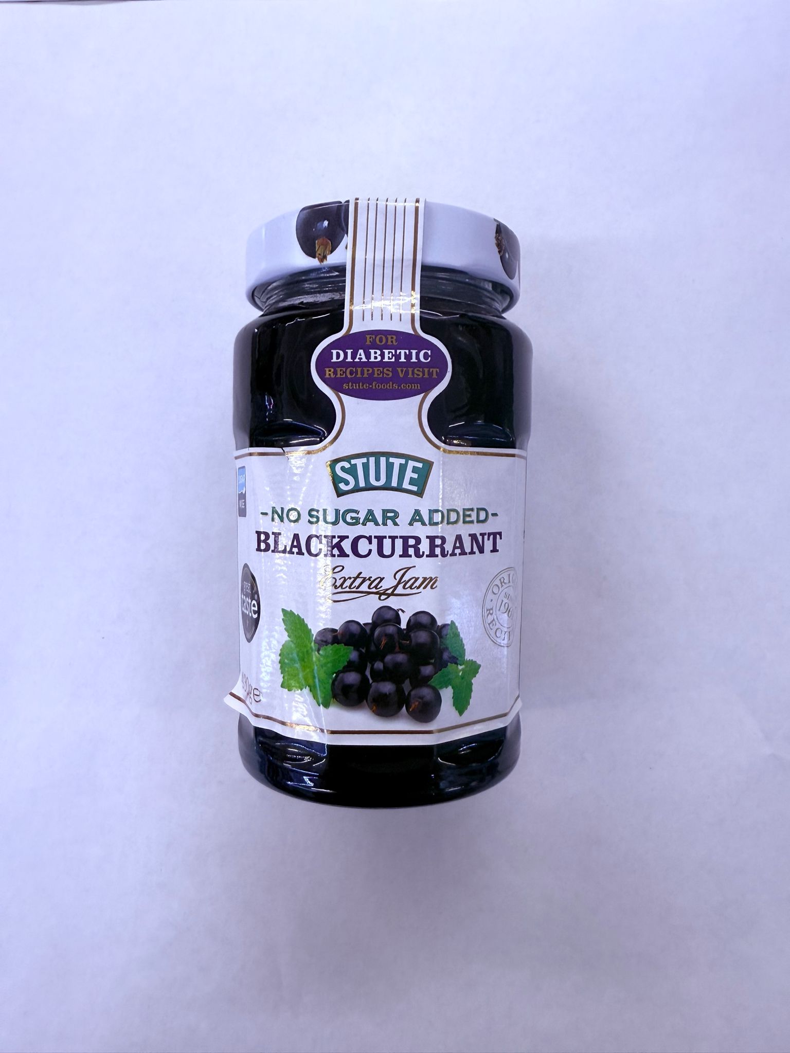 WhatsApp Image 2025-05-04 at 20.08.58 (2) Stute Diab. B/currant Jam (430gr) - Image 1
