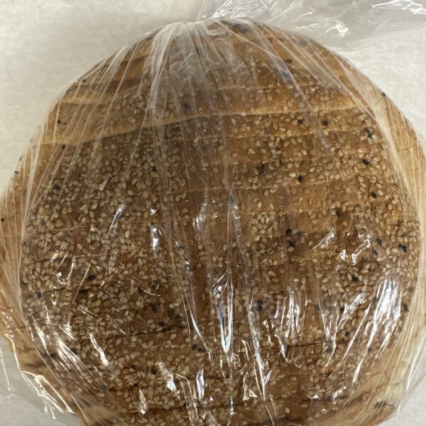 Bread slice round sesami